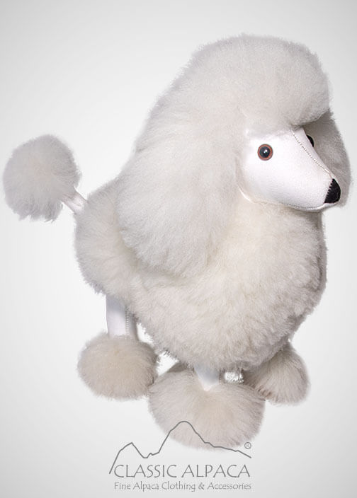 Baby Alpaca Fur-Poodle Dog 13" Baby Alpaca Fur-Poodle Dog 13"