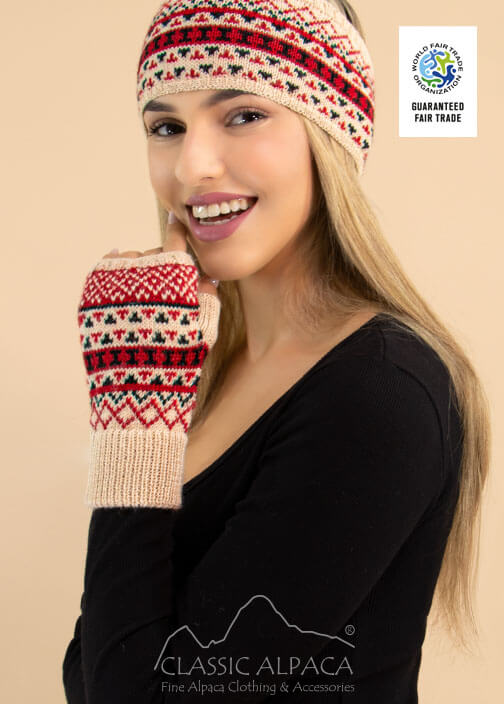 Beige-Red-Black