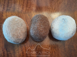 Felted Alpaca Dryer Balls