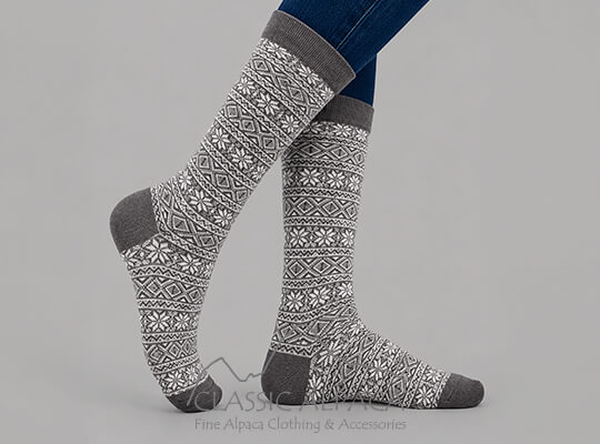Premium Alpaca Unisex Nordic Socks