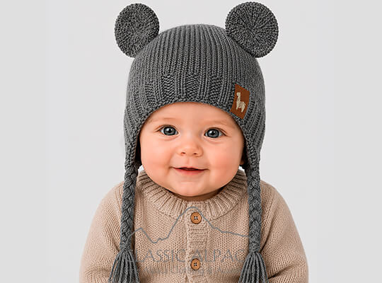 Alpaca Kids - Little Ears Alpaca Hat With Ear Flaps