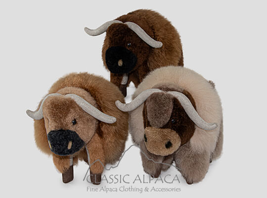Baby Alpaca Fur - Buffalo Ornament 8 inches