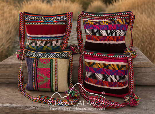 Hand-Made Large Shoulder Purse With Pompom