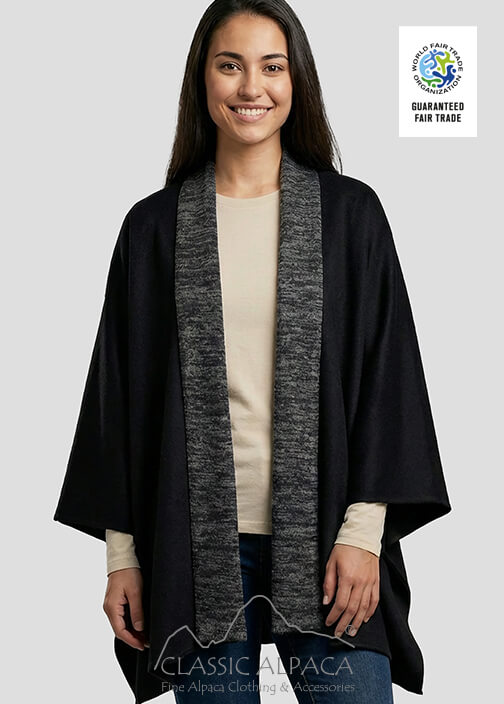 Serena Baby Alpaca Ruana