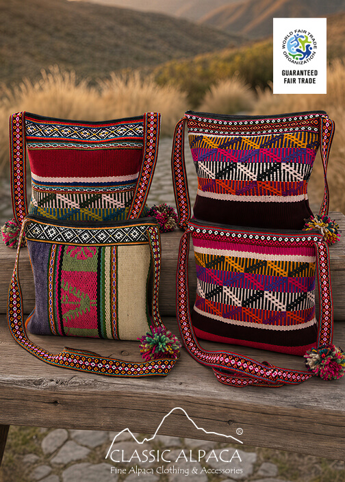 Hand-Made Large Shoulder Purse With Pompom