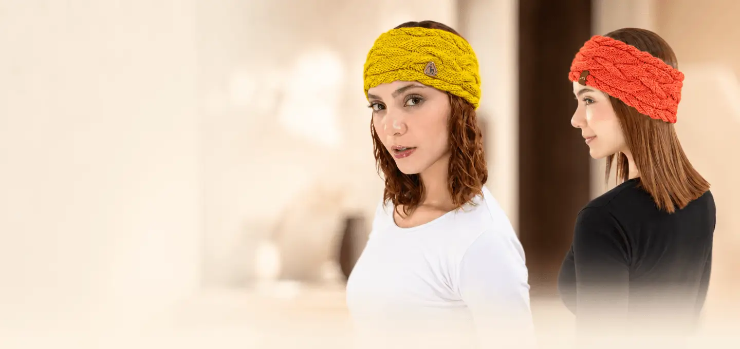 Braided knit Alpaca Headband