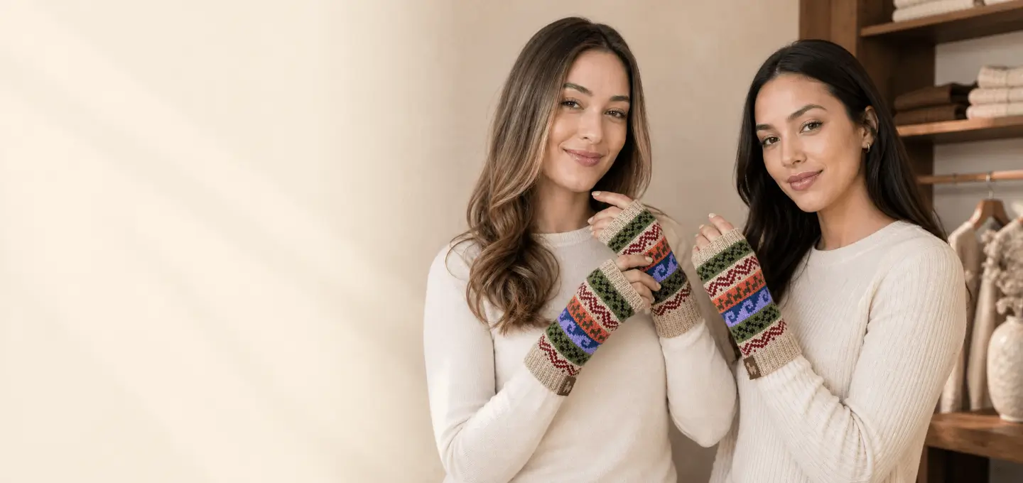 Illary Baby Alpaca Fingerless Gloves