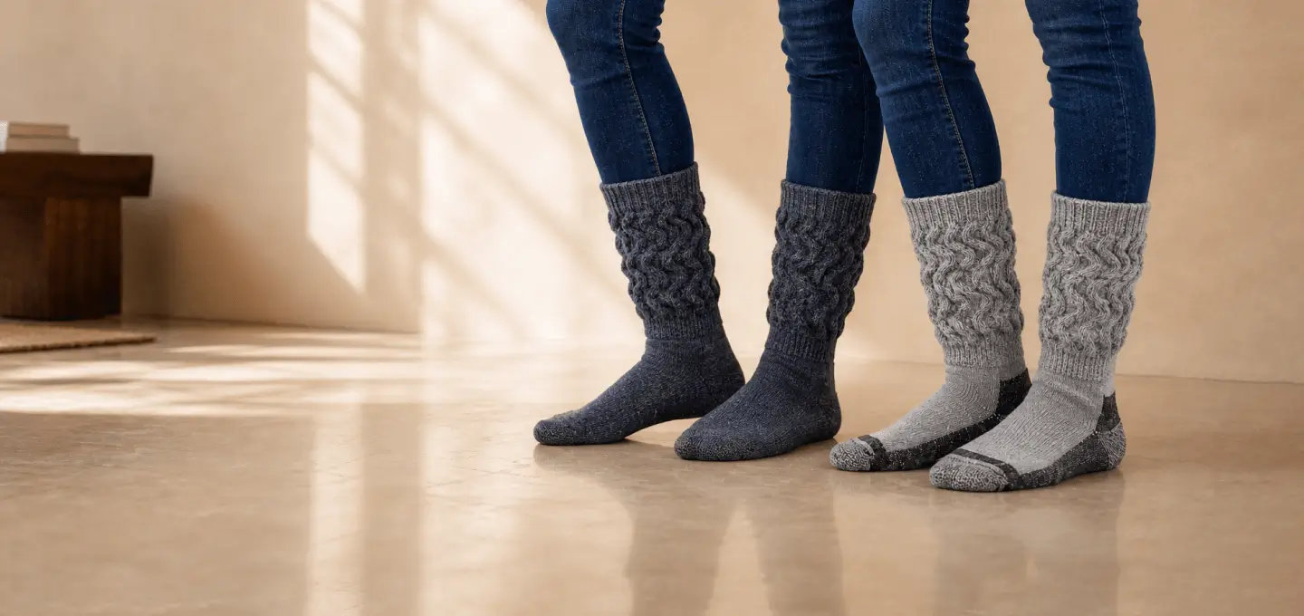 Premium Alpaca Therapeutic Unisex Socks With Reinforcement And Cushioned