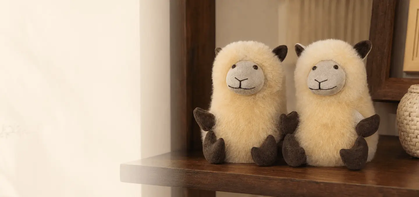 Baby Alpaca Fur-Sheep 10 inches