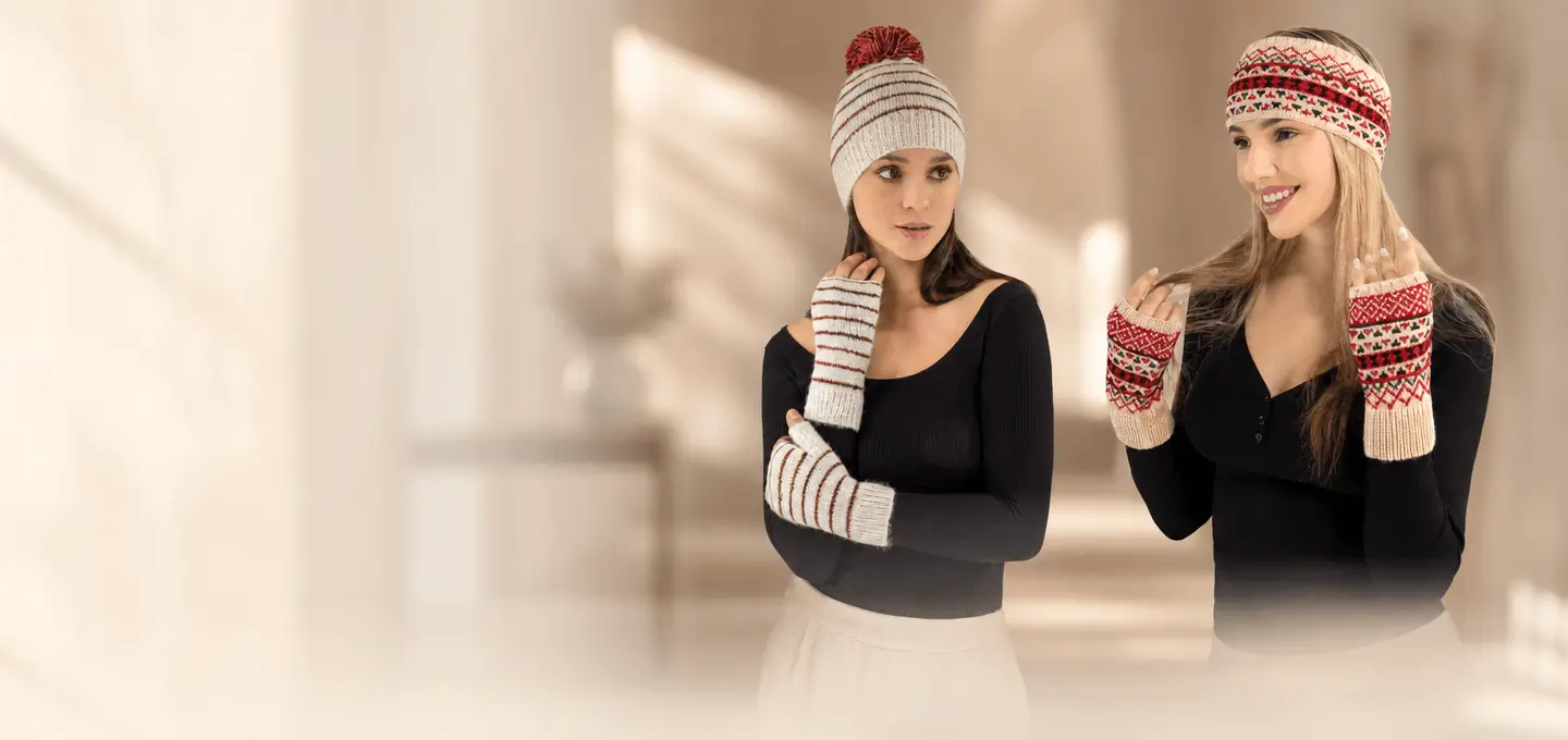 Winter Fair Isle Alpaca Set