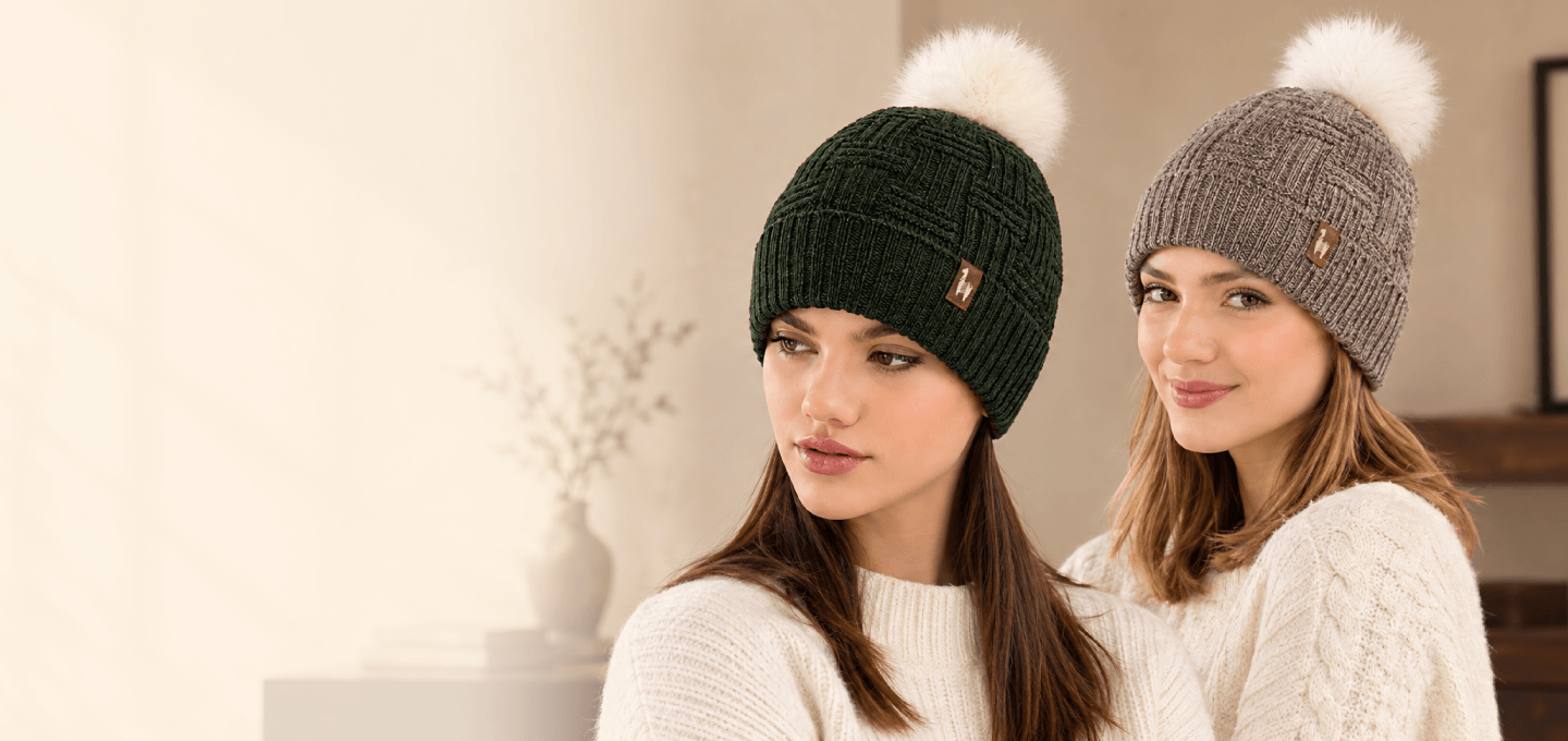 Brittany Fur Pompom Alpaca Hat
