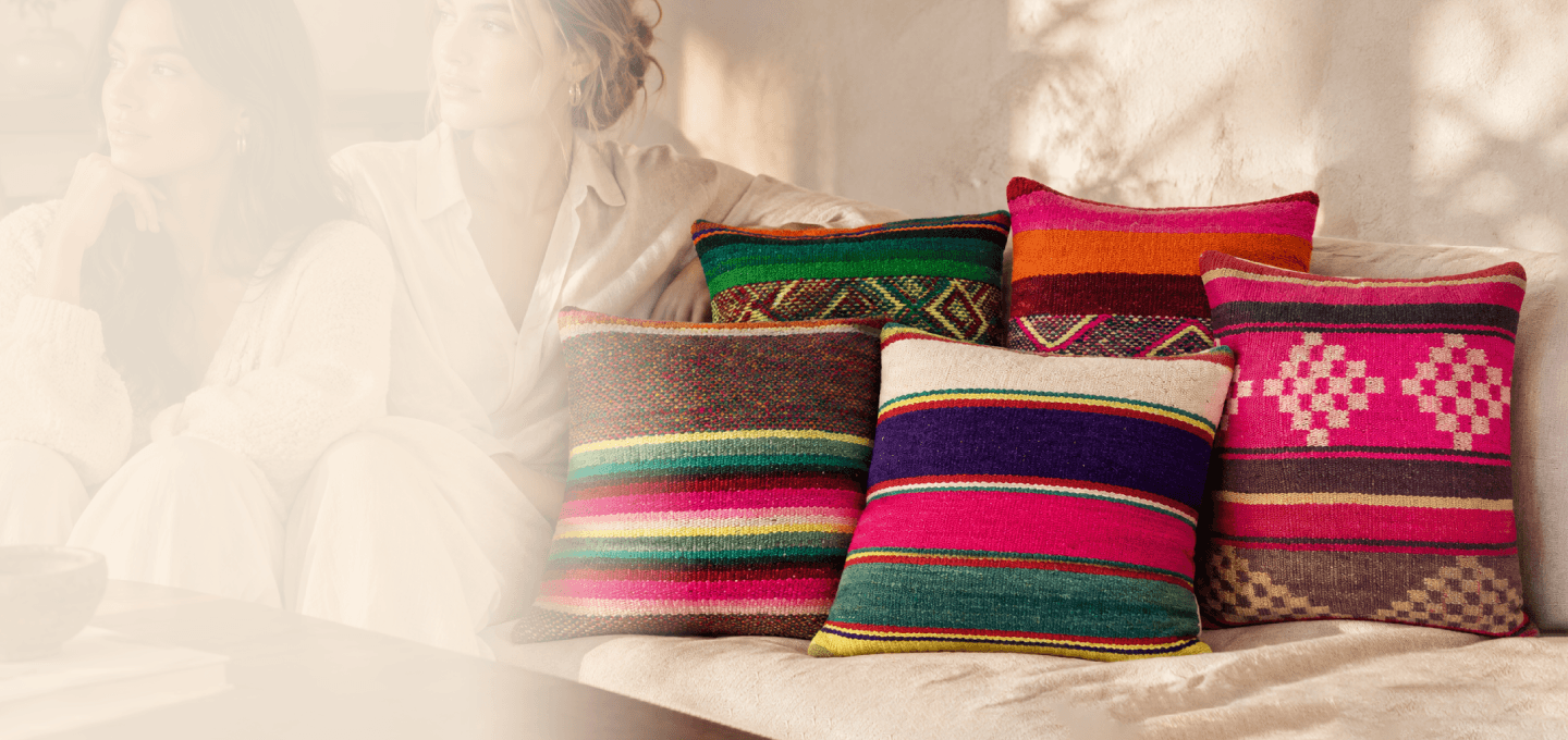 Handwoven Wool Pillow Cover