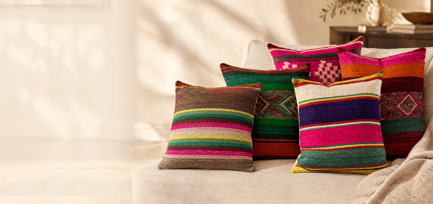 Handwoven Wool Pillow Cover