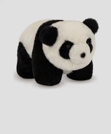 Baby Alpaca Fur - Adorable Panda Bear 5 Inches