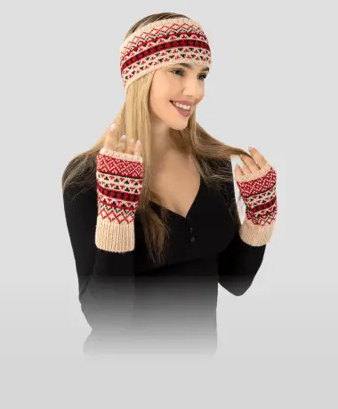 Winter Fair Isle Alpaca Set