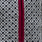 Black - Natural - Burgundy Ludmila Baby Alpaca Full Zip Sweater
