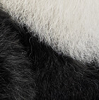 Baby Alpaca Fur - Panda Bear Ornament 10 inches