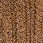 Camel Alpaca Cable Fingerless Gloves