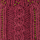 Alpaca Cable Fantasy Fingerless Gloves