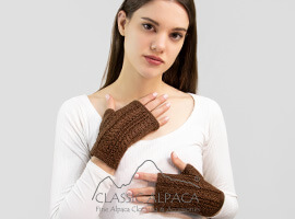 Alpaca Fingerless Gloves